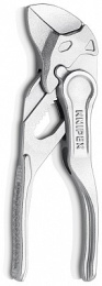Переставные клещи KNIPEX XS гаечный ключ, 21 мм (3/4 ), L-100 мм, серые