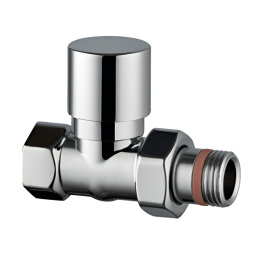 Клапан запорно-балансировочный Stout Design хром, прямой 1/2 (SVLD-0001-000015C)