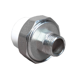 Муфта полипропиленовая Valfex комбинированная разъёмная (американка) с наружной резьбой 32x1 1/4, белая