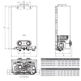 Газовая колонка Electrolux GWH 14 NanoPlus 2.0