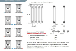 Стальной трубчатый радиатор отопления Rifar TUBOG TUB 2180-04 (Белый)