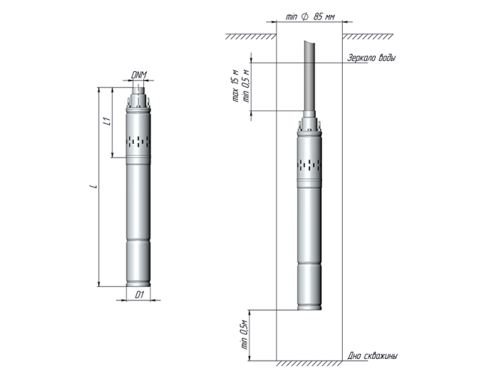 Скважинный насос UNIPUMP ECO VINT 2