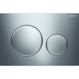 Кнопка смыва Geberit Sigma 20, двойной смыв, хром глянц./хром мат. 115.882.KH.1