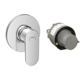 Встраиваемый смеситель Hansgrohe для душа Rebris S (внешняя и скрытая часть) 72648000
