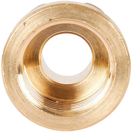 Переходник Stout под ключ из латуни, внутренняя-наружная резьба 1/2x3/8
