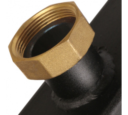 Стальной распределительный коллектор Rommer 4(5) отопительных контура 1 1/2 x 1 1/2