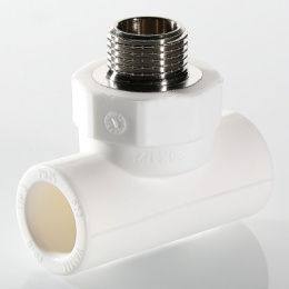 Тройник VALTEC PPR с переходом на наружную 40х1 дюйм