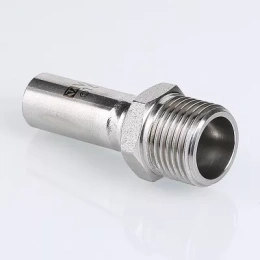 Вставка VALTEC резьбовая нерж. сталь с нар.р. 15х1/2