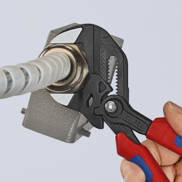 Переставные клещи KNIPEX - гаечный ключ, 40 мм (1 1/2 ), 180 мм, серые, 2К ручки