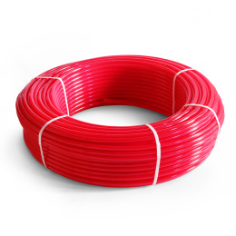 Труба из сшитого полиэтилена PRO AQUA PE-Xa красная c EVOH, 16x2.0, бухта 100 м