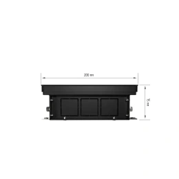 Внутрипольный конвектор с естественной конвекцией Royal Thermo 75/200/2800-DG-U-NA