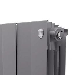 Биметаллический секционный радиатор отопления Royal Thermo PianoForte Silver Satin 200 / 20 секций