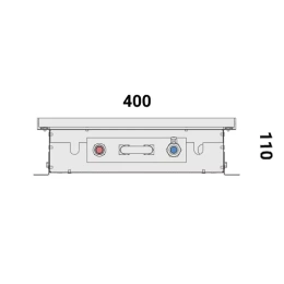 Внутрипольный конвектор с естественной конвекцией Vitron ВК.МАХ.110.400.2850.4ТГ