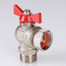 Кран шаровой VALTEC угловой с накидной гайкой 1/2 ВН-НР (короткий)
