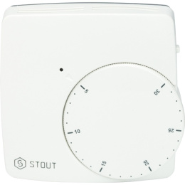 Электронный комнатный термостат Stout WFHT-DUAL с датчиком пола L=3 м