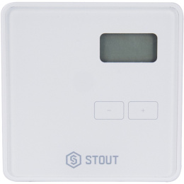 Комнатный терморегулятор Stout ST-294v1, проводной, двухпозиционный, белый (STE-0101-029411)