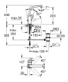 Смеситель для раковины Grohe Eurocube 2313500E