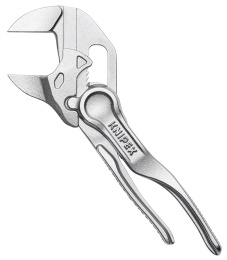 Переставные клещи KNIPEX XS гаечный ключ, 21 мм (3/4 ), L-100 мм, серые
