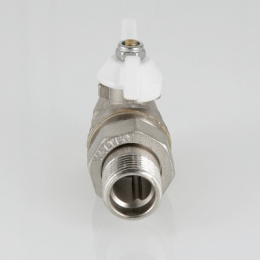 Кран шаровой VALTEC Base с полусгоном 1/2 ВН, белый, прямой