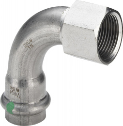 Отвод Viega 90 с внутренней резьбой 22 мм х Rp 3/4 , Sanpress Inox, модель 2314.5