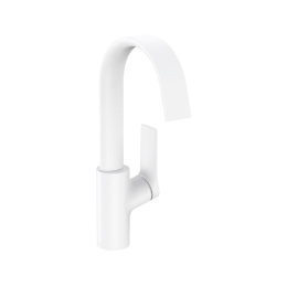 Смеситель для раковины Hansgrohe Vivenis 210, push-open, матовый белый