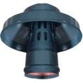 Оголовок Rommer с ветрозащитой D 80 ЧЕРНЫЙ (Алюминий)