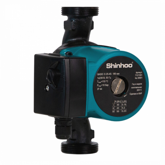 Циркуляционный насосы Shinhoo BASIC S 25-4S 180 1x230V