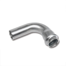 Отвод Sanha 9001A, 90 гр. ВПр-НПр, нержавеющая сталь, 15
