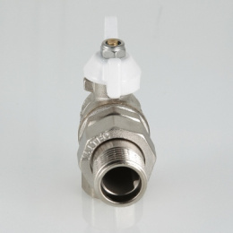 Кран шаровой VALTEC Base с полусгоном 3/4 ВН, белый