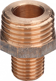 Ниппель Viega переход R 3/4 x G 1 1/4, плоское уплотнение, бронза, модель 3247 наружная резьба
