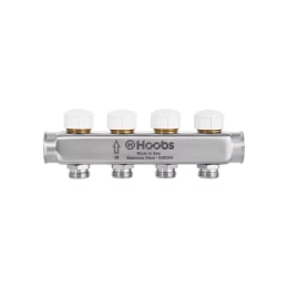 Коллектор HOOBS , термостатическими клапанами, 1 х 3/4 -4 вых .