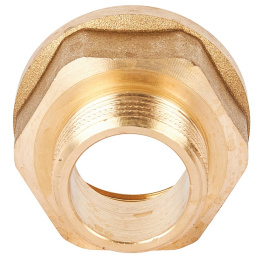 Переходник Stout под ключиз латуни, внутренняя-наружная резьба 1x3/4