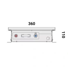 Внутрипольный конвектор с естественной конвекцией Vitron ВК.МАХ.110.360.2950.4ТГ