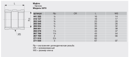 Муфта Viega бронза Rp-резьба 3270 3 271930