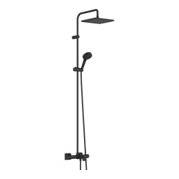 Душевая система Hansgrohe Vernis Shape Showerpipe 240 термостатическая матовый черный 26900670