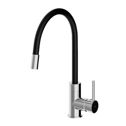 Смеситель для кухни IDDIS Kitchen 360, хром, с гибким изливом, на мойку