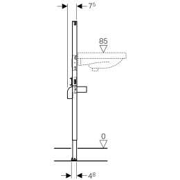 Система инсталляции для умывальника Geberit Duofix 1120 мм 111.434.00.1