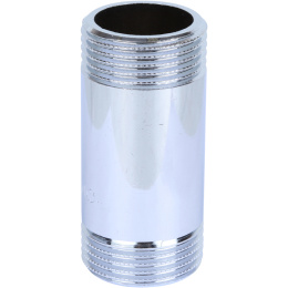 Удлинитель Stout 1/2x50мм из латуни, хромированный, резьба наружная