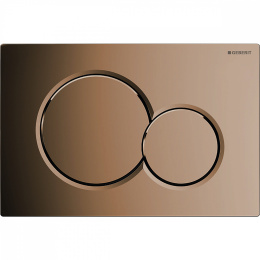 Кнопка смыва Geberit Sigma 01 двойной смыв, латунь 115.770.DT.5