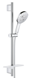 Душевой гарнитур Grohe Rainshower SmartActive 130 III, душевая штанга 600 мм, шланг 1750 мм, хром 26546000