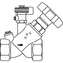 Вентиль свободного потока Oventrop Aquastrom F DN 15 Rp 1/2