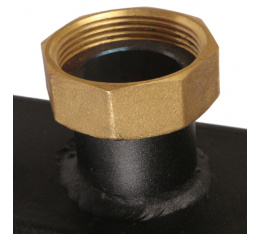 Стальной распределительный коллектор Rommer 4(5) отопительных контура 1 1/2 x 1 1/2