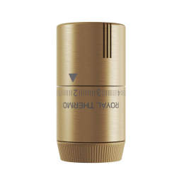 Термостатическая головка Royal Thermo Design жидкостная, М30х1,5, пластик, 7-28, золото матовое