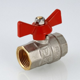 Кран шаровой VALTEC Base 1/2 ВВ, бабочка