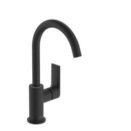 Смеситель для раковины Hansgrohe Rebris E 210, матовый черный 72576670