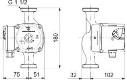 Циркуляционный насос Grundfos UPS 25-40 180