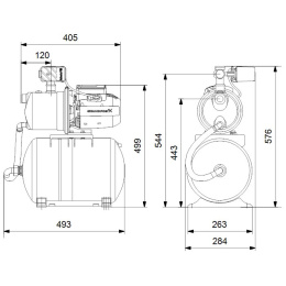 Насосная станция Grundfos JP 3-42 PT-H