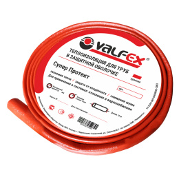 Теплоизоляция трубная Valfex 22x4 мм 10м КРАСНАЯ