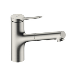 Смеситель для кухни Hansgrohe Zesis M33 150, с вытяжным душем, под сталь