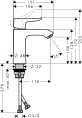Смеситель для раковины Hansgrohe Metris 31084000